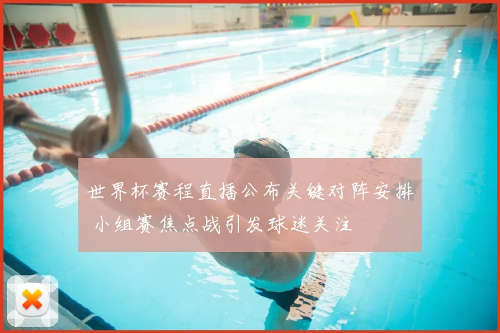 世界杯赛程直播公布关键对阵安排 小组赛焦点战引发球迷关注