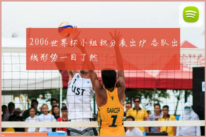 2006世界杯小组积分表出炉 各队出线形势一目了然